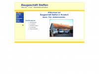 baugeschaeft-steffen.de Webseite Vorschau