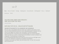 bestattungen-krause.de Webseite Vorschau