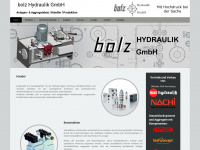 bolz-hydraulik.de Webseite Vorschau
