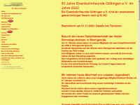eisenbahnfreunde-goettingen.de Webseite Vorschau