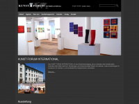 kunstforuminternational.ch Webseite Vorschau