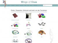 wingsofglass.de Webseite Vorschau