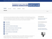 elektrotechnik-gesche.de Webseite Vorschau