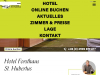 forsthaus-st-hubertus.de Webseite Vorschau