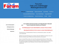 forum21-reinbek.de Webseite Vorschau