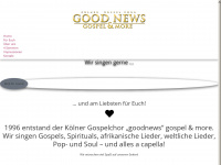 goodnews-gospelchor.de Webseite Vorschau