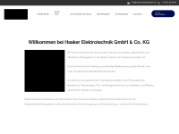 haaker-elektrotechnik.de Webseite Vorschau
