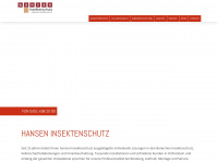 hansen-insektenschutz.de Webseite Vorschau