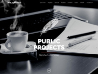 public-projects.com Webseite Vorschau