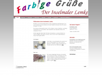 inselmaler-lemke.de Webseite Vorschau