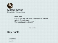 marcelkraus.de Webseite Vorschau