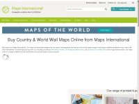 mapsinternational.co.uk Webseite Vorschau