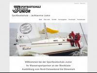 jachtservice-junior.de Webseite Vorschau