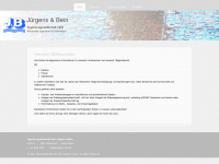 juergens-bein.de Webseite Vorschau