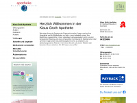 klaus-groth-apotheke.de Webseite Vorschau