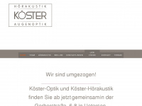 koester-optik.de Webseite Vorschau