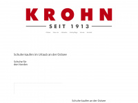 krohn-schuhe.de Webseite Vorschau