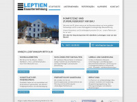 leptien-bau.de Webseite Vorschau