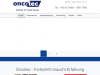 oncotec.de Webseite Vorschau