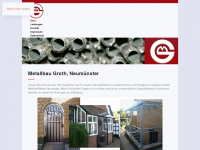 metallbau-groth.de Webseite Vorschau