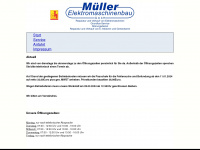 mueller-elektromaschinenbau.de Webseite Vorschau