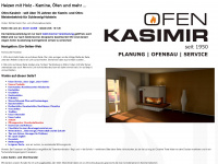 ofen-kasimir.de Webseite Vorschau