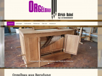 orgelbau-babel.de Webseite Vorschau