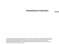 ostseehaus-petersen.de Webseite Vorschau