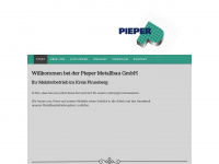pieper-metallbau-gmbh.de Webseite Vorschau