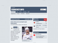 eishockey.info Webseite Vorschau