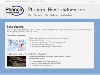 phenon.de Webseite Vorschau