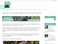 britishhedgehogs.org.uk Webseite Vorschau