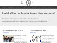 sv-westerrade.de Webseite Vorschau