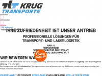 krug-transporte.de Webseite Vorschau