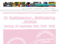 stadtkinderfest.de Webseite Vorschau