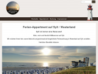 sylt-ferien-appartement.de Webseite Vorschau