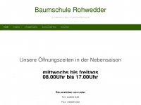 rohwedder-baumschulen.de Webseite Vorschau
