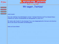 salaske-reisen.de Webseite Vorschau