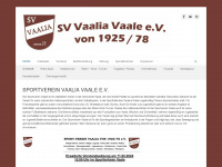 sv-vaalia.de Webseite Vorschau