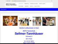 tanzschule-sellmer-tannhaeuser.de Webseite Vorschau