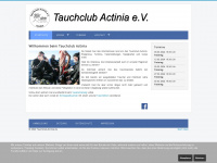 tauchclub-actinia.de Webseite Vorschau