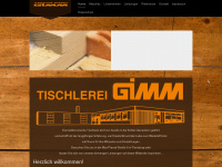 tischlerei-gimm.de Webseite Vorschau