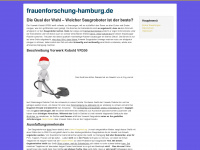frauenforschung-hamburg.de Webseite Vorschau