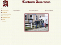 ackermann-tischlerei.de Webseite Vorschau