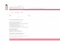 aestetico.de Webseite Vorschau