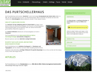 purtschellerhaus.de Webseite Vorschau
