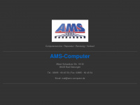 ams-computer.de Webseite Vorschau