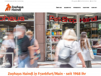 zoohaus-haindl.de Webseite Vorschau