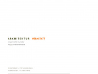 architektur-werk-statt.de Webseite Vorschau
