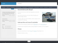 autoteilemarkt-boye.de Webseite Vorschau